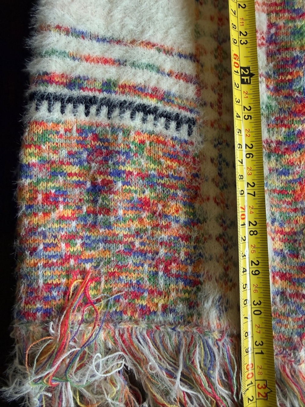 Ivory venario fringe fay long open sweater cardigan colorway art 2 wear rodeo BN - Picture 2 of 6